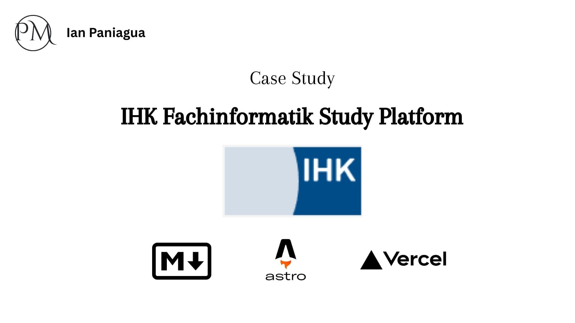 IHK Fachinformatik Study Platform